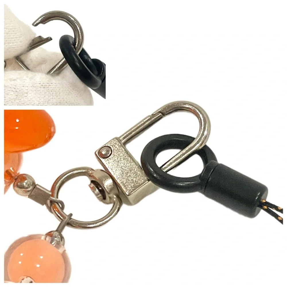 🎁 Kawaii Orange Flower Mobile Phone Wrist Lanyard Solid Makaron Beaded Chain